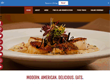 Tablet Screenshot of maderestaurant.com